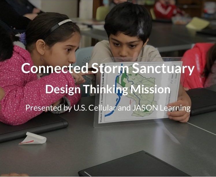 STEMconnector's tweet photo. Through @USCellular’s relationship w/ @JASONLearning, they’ve created an awesome new mission for #DayOfDesign2018, where students can design connected spaces to keep communities safe during #NaturalDisasters! Learn more about #USCCStormSanctuary here: https://t.co/u0eyIgIcTA https://t.co/ZuhTpucfTx