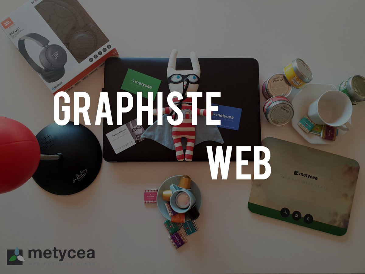 metycea's tweet photo. On poursuit l'aventure de nos recrutements 2018 ! 🤗
2ème des 3 postes en cours : nous recherchons un ou une graphiste web (ou webdesigner) prêt à embarquer en web business class ! 🚀 https://t.co/iSe4dJ2VRZ