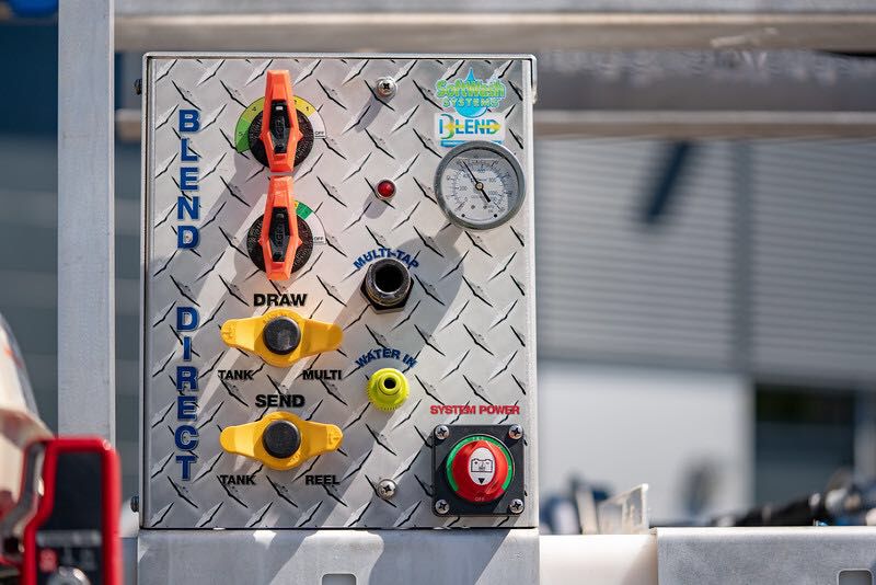 Alfresco Group - #SoftWash system using the Blend module to fully adjust chemical ratios. #alfrescogroup from green to clean on cladding, Render, stone and more for more information call today on 01235754000 #rendercleaning