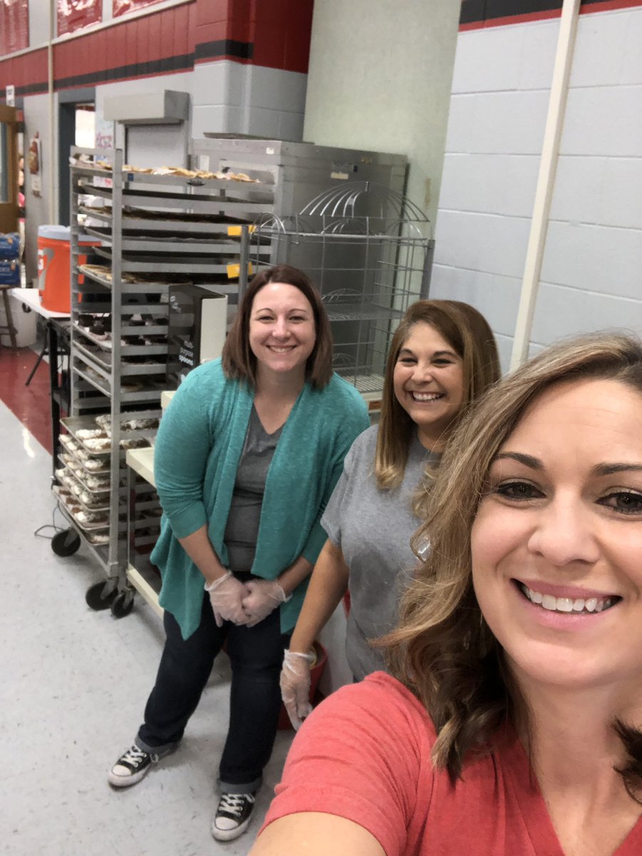 Helping serve Thanksgiving to Axtell High School!
