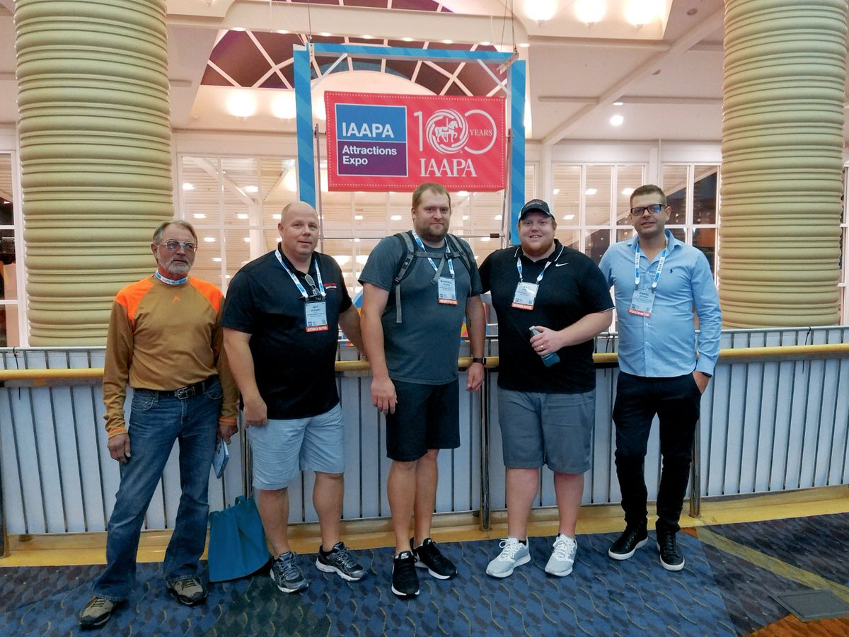 arnolds_park's tweet photo. The Arnolds Park team is out and about having fun & learning at the IAAPA Attractions Expo in Orlando, Florida! #FunForward https://t.co/BWLIe5yNtv