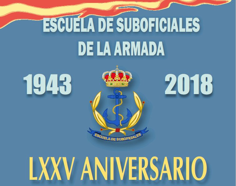 Sfdoturismo's tweet photo. Programa de actos con motivo del 75º aniversario de la Escuela de Suboficiales de la Armada.
#sanfernando #turismosanfernando #ESUBO https://t.co/qC5hRUOeBC