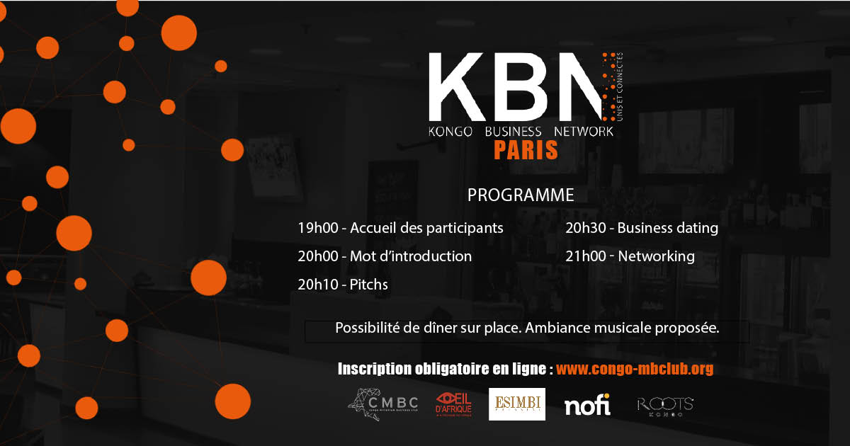 CongoMBizClub's tweet photo. A NE PAS MANQUER : #KongoBusinessNetwork à Paris 23/11/18 à 19h @HotelRenaissance - Wagram. Inscription en ligne obligatoire pour bénéficier de nos tarifs préférentiels : https://t.co/d2qIKHk8vQ
TARIF SUR PLACE : 25€
#KBN #Diapora #networking #NetworkingEvent #CMBC #Afrique https://t.co/qo582bAtaU