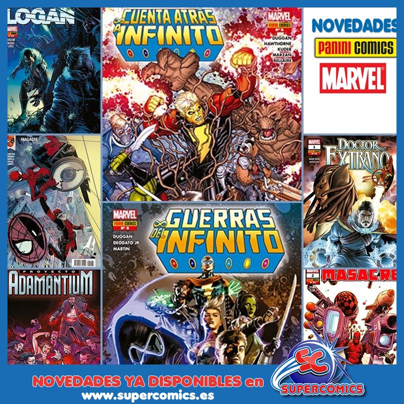 SuperComicsShop's tweet photo. ¡Saludos Supercomiquer@s! Una semana más, traemos jugosas novedades #marvel de Panini Cómics España que nos llegan por partida doble: #grapas &amp; #tomos Pasa por aquí #marvelita ---> https://t.co/d2k3uf2A1q #paninicomics #marvelcomics #tiendacomics https://t.co/CSOBYoM5Zw