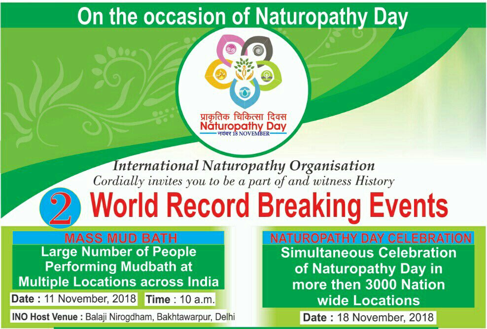 surya_ino's tweet photo. Congratulations to all on setting a #NewWorldRecord of #MassMudBath declared by Asia Book of Radio. Next World Record Event on #18thNovember2018 #NaturopathyDay https://t.co/2zpmzw5Rou