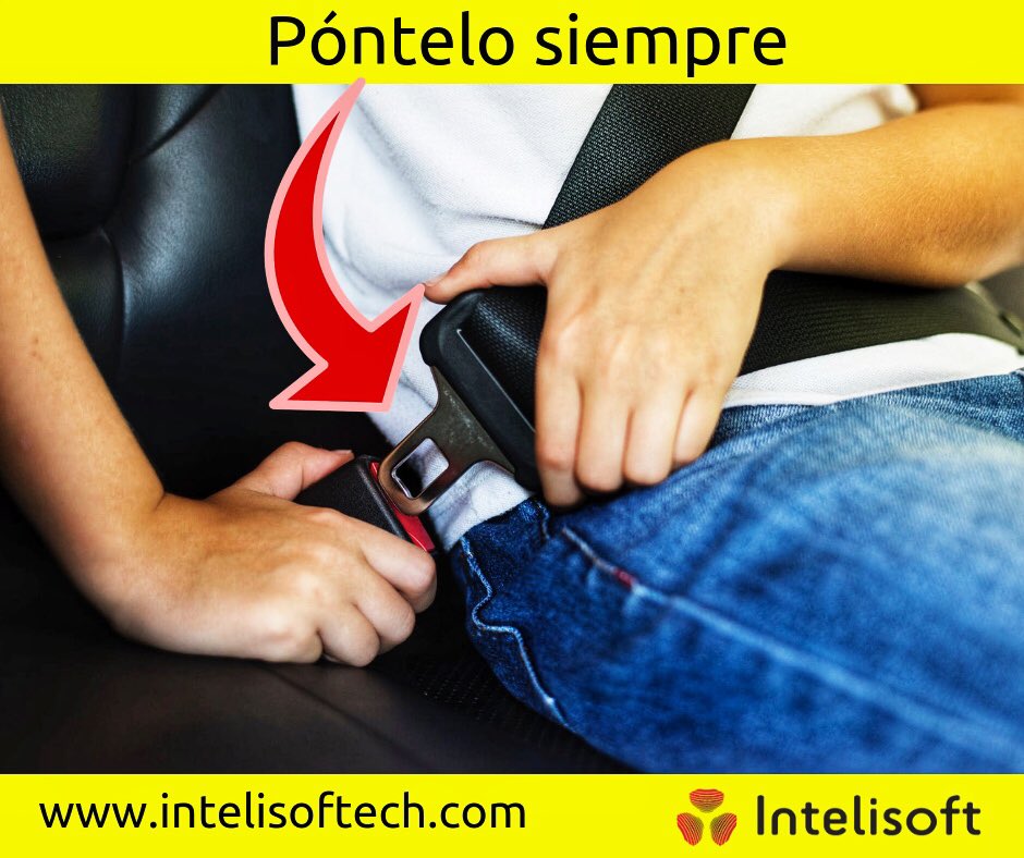 intelisoftech's tweet photo. Una vez situadas las bandas del #cinturóndeseguridad, tira un poco hacia arriba de la diagonal para que el cinturón quede bien ajustado.Usa siempre el cinturón de seguridad. #Intelisoft #UnSimpleClic #ConduceSeguro #ValoraTuVida #SeguridadVial #Panama #CuidaTuVidaYLaDeLosDemás https://t.co/2Cypy8qzri