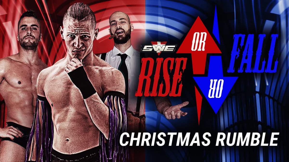 swe_ch_official's tweet photo. We reveal participants 4, 5 & 6 for the Christmas Rumble at #RiseOrFall2. It's our rookie Nuno and two wrestlers from Italy @NicoNarcisoBWT & @Corleone_ICW! Will the debutants have their say in the decision of the rumble? Get your tickets at https://t.co/GFP5hf6e6c and find out! https://t.co/Y8P9qY04ZT