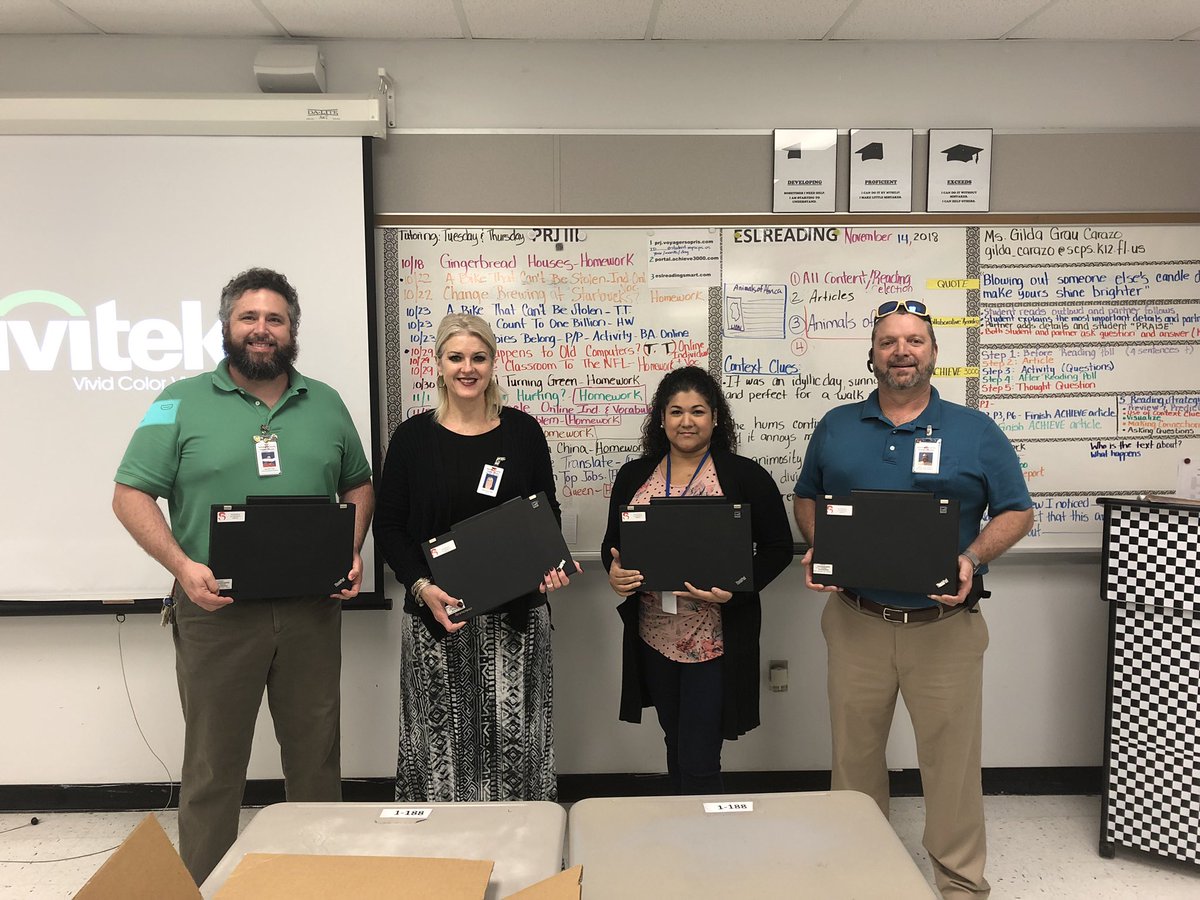 SCPSTechTalk's tweet photo. SCPS IT Field Ops supporting student learning beyond the classroom with take home devices. https://t.co/YoDc6webYe