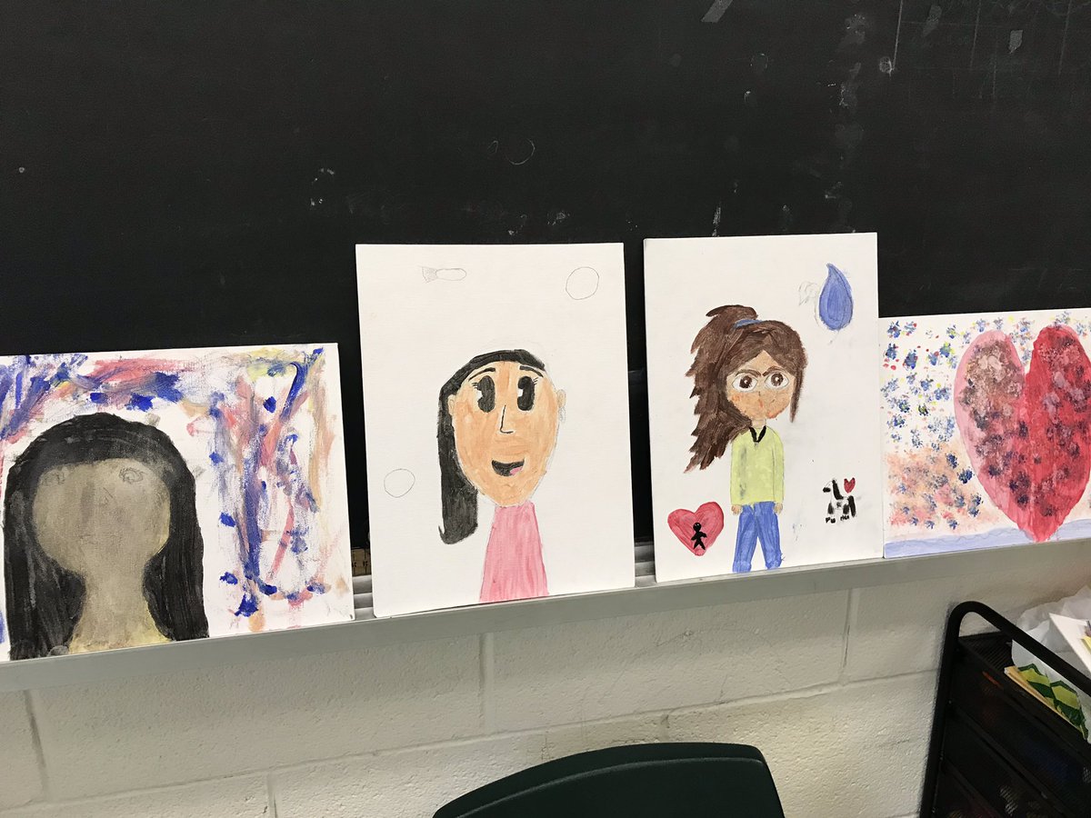 meyerosprey's tweet photo. We used art and colour to create self portraits. Ask me about the story and the feelings behind my artwork #artandempathy https://t.co/F9Da7gpJPo