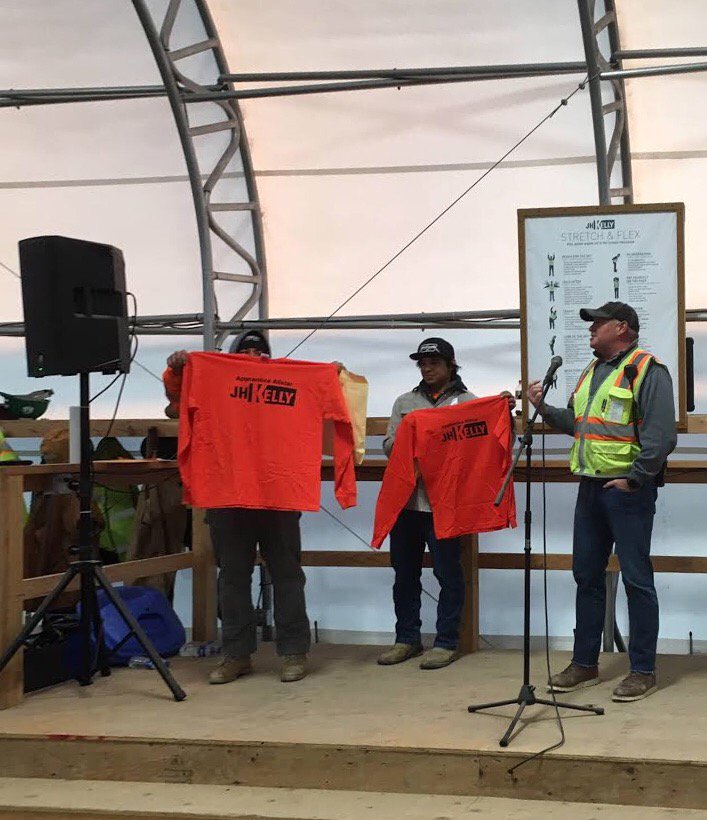 Congrats to @JHKelly1923 employees Jared Oaka, Local 598 (right) and Jesus Navarro, Local 112 (left) for becoming our newest 'Apprentice All Stars' on the Lamb West job site presented by Kevin Soto.
#companyculture #jhkelly #safetyfirst #local598 #local112