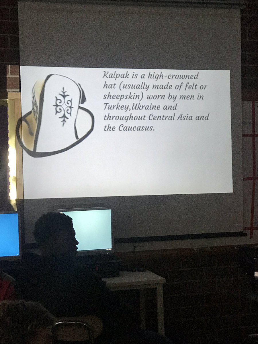 MrWBrwn's tweet photo. When your exchange student, has a personal hat sent from Russia π·πΊ to you. Presented to me during her presentation! #RussianHistory #marketing #enloehs https://t.co/mfNTWWqmJE