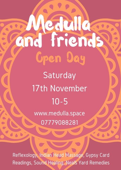 medullaspace's tweet image. In need of a little pampering? Treatments are booking up fast but there are still a few spaces left. ow.ly/89Wl50jEYWx
#pamper #reiki #reflexology #indianheadmassage #hopi #soundhealing #cardreading #nyrorganic #christmasshopping #treatyourself #teaandcake #bedford