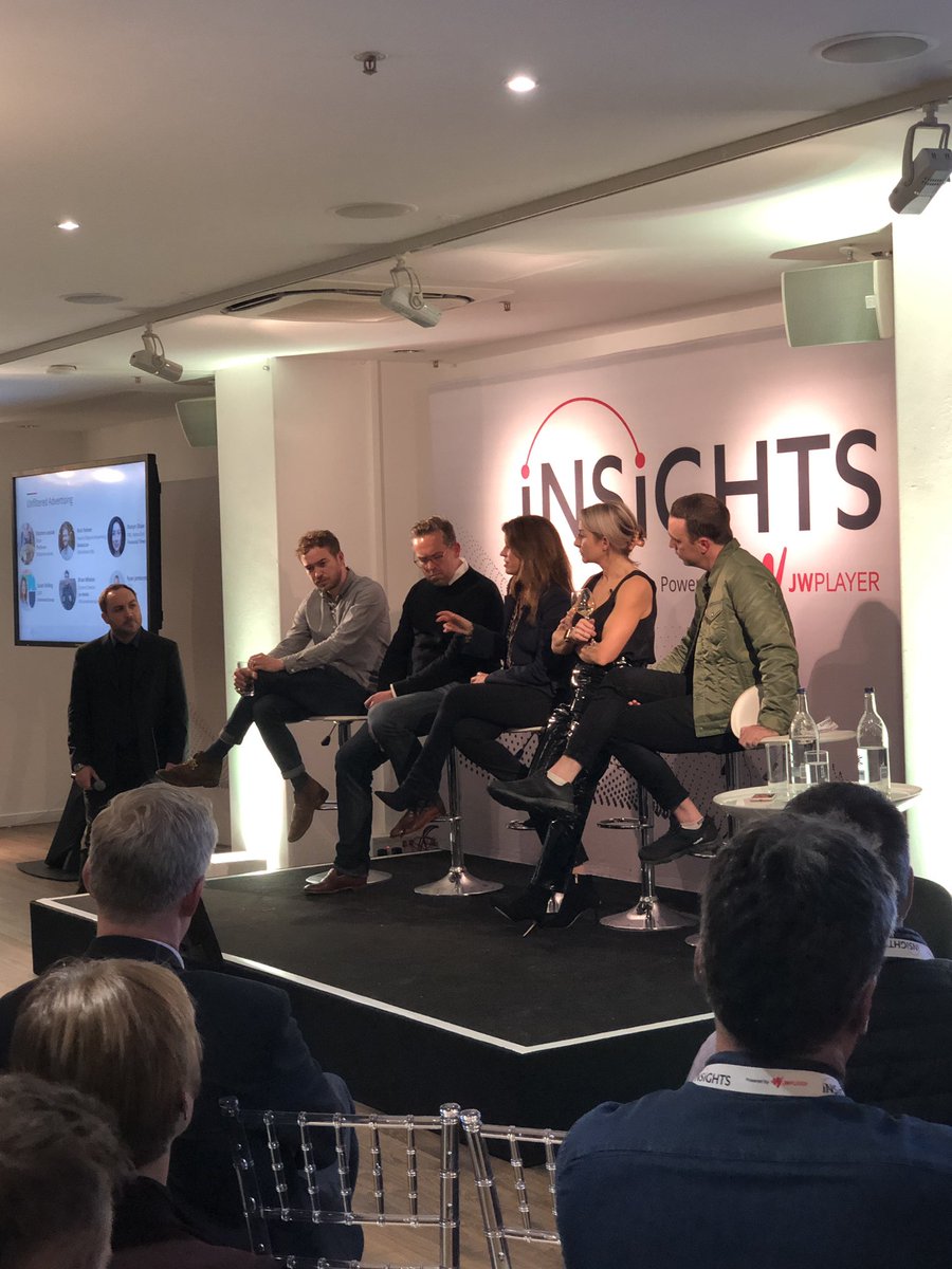 PaulCaf's tweet image. The only panel I’ve ever seen where we have: editorial, branded content, marketing agency, and brand marketing all discussing the future of advertising. Thanks @stephenleptak for moderating  #JWInsights
