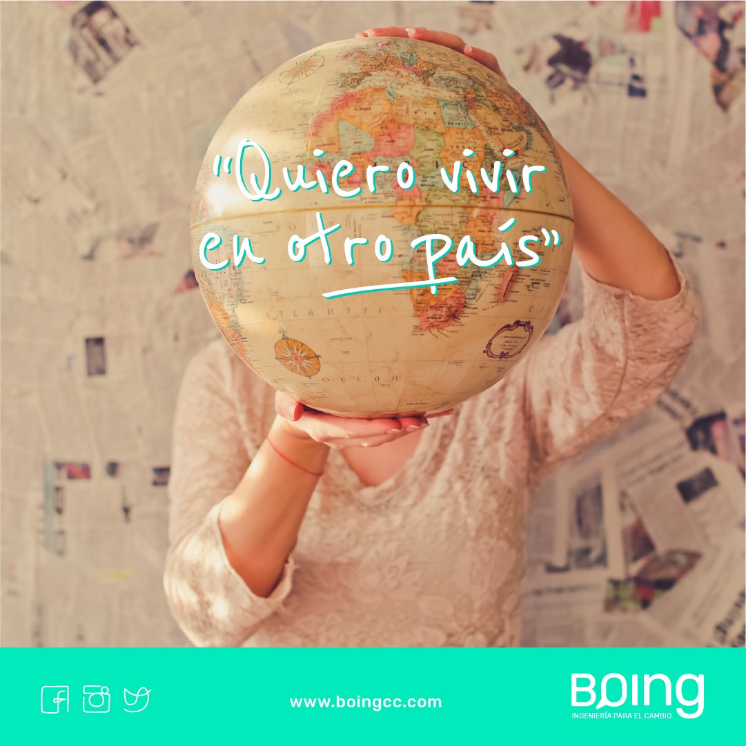 Boingcc's tweet image. Estás pensando en irte a vivir a otro país y necesitas ayuda para profundizar la idea, hablemos!