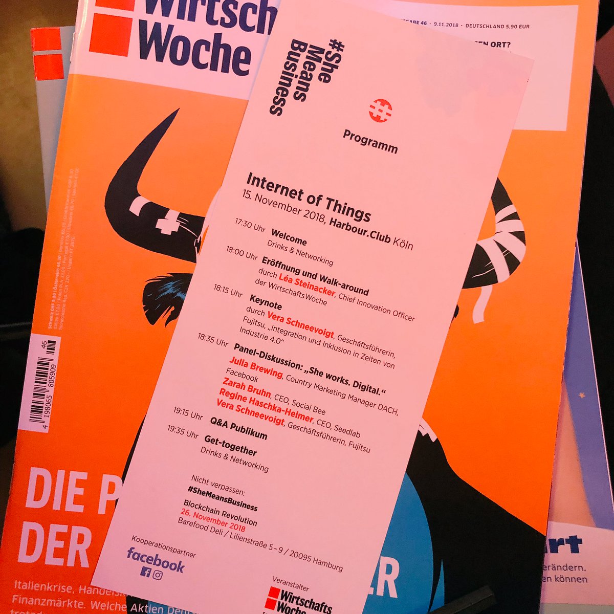Anna_Winterhoff's tweet photo. Heute auf dem Programm: #SheMeansBusiness mit der @wiwo und digitalen Vorreiterinnen zum Thema Industrie 4.0. #womeninbiz Ich bin sehr gespannt! https://t.co/LRvl2hUJlq