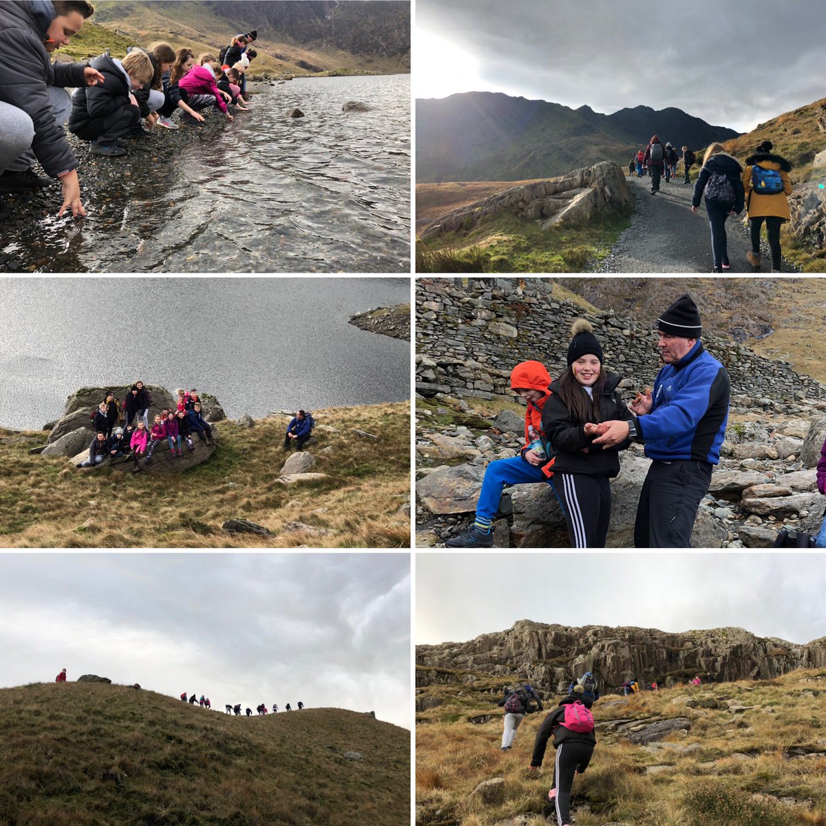 YsgolHiraddug's tweet photo. What a fantastic day on Snowdon today. #snowdon #snowdonia #minerstrack https://t.co/tw0lxmUFmp