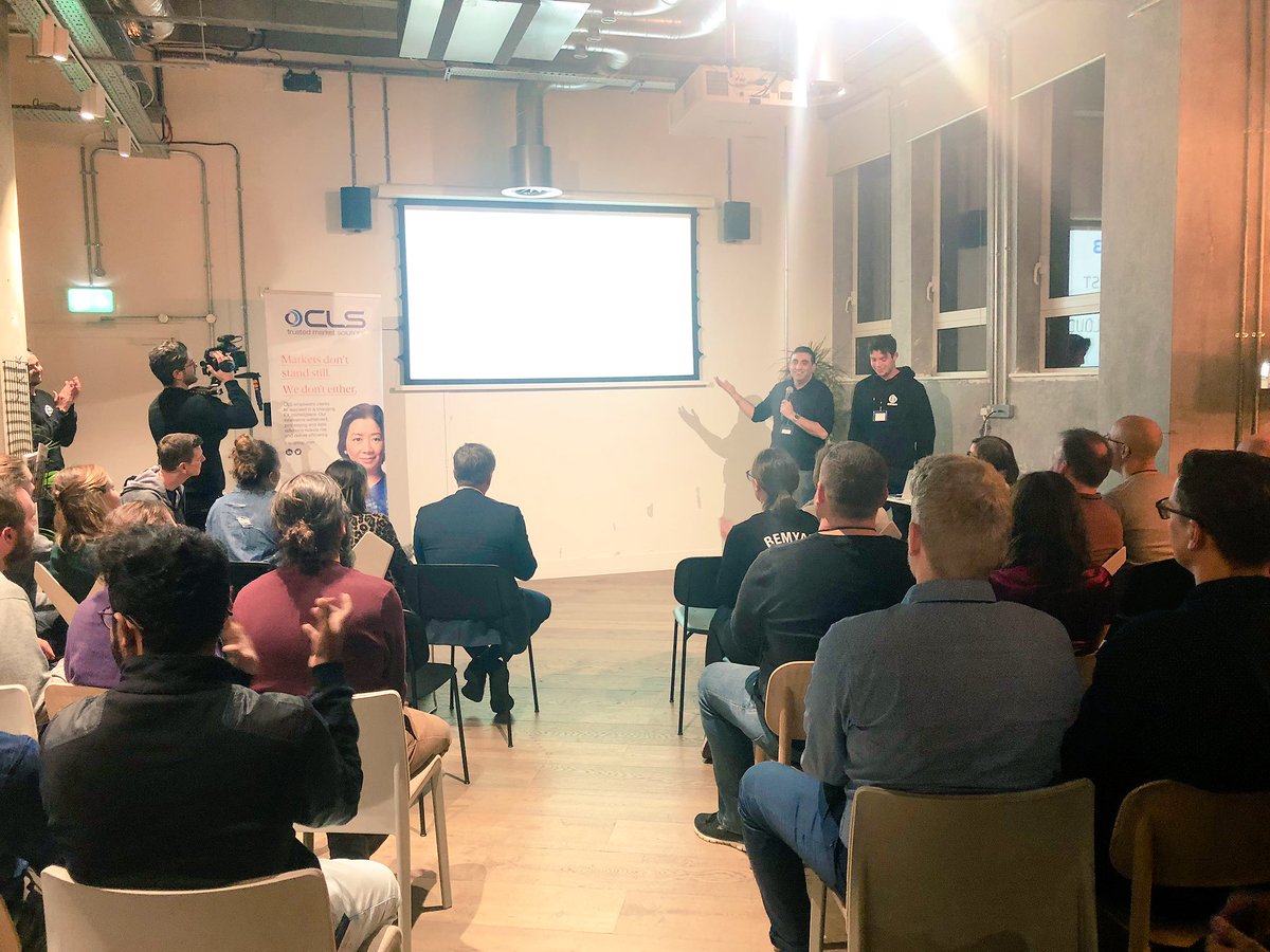 BeMyAppEMEA's tweet photo. #CLSinnovation top 3 of the mid-term jury review are @Talivest_HQ @OswaldLabs and #CirrusCloud congrats! Keep on coding and let’s see if that still stand for tomorrow. #hackathon @CLSGroup https://t.co/GBGxAlFmBz