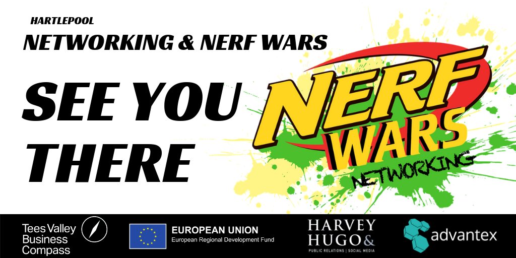 TeesValley_Biz's tweet photo. Thanks for registering Jordanne @TeessideHospice for the #Hartlepool @NerfwarsN event we're doing with @advantexuk & @harveyandhugo We're looking forward to seeing you there! #TVBusNetNERF https://t.co/emDieuxDyt