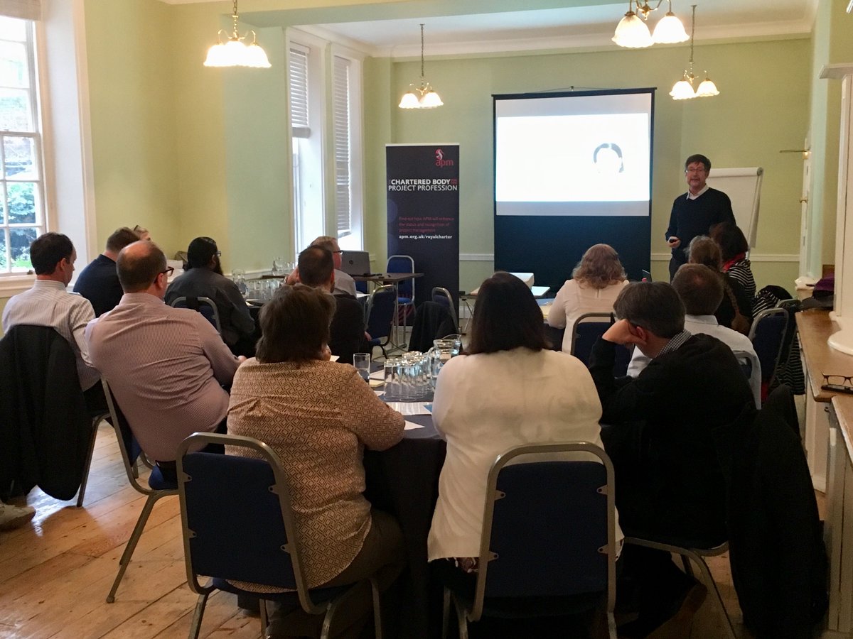 APMProjectMgmt's tweet photo. Dr Nick Milton, director and co-founder of Knoco Ltd, discussing the ISO Knowledge Management Standard at the #APMKnowledge SIG Conference @apmksig https://t.co/C48Gpvtyt2
