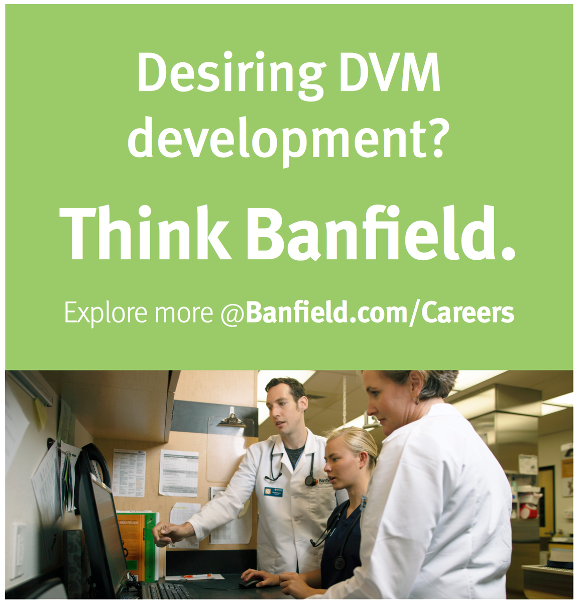 viralvet's tweet photo. Desiring DVM development? Think Banfield. #Veterinary #Veterinarian https://t.co/5fNJBR7djY https://t.co/YNiuLKQeCx