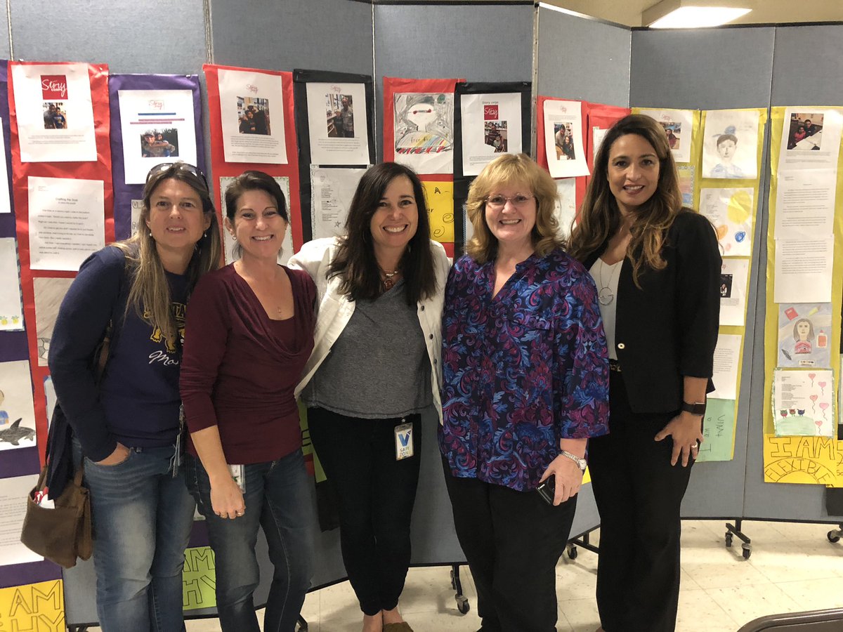 judyrpark's tweet photo. So proud of our first PL exhibition for our Storycorps project. Families shared smiles and tears while hearing and seeing each other’s beautiful writings and art. @BeaumontLiaison @sochieschmitz https://t.co/xvzdlbcMlR