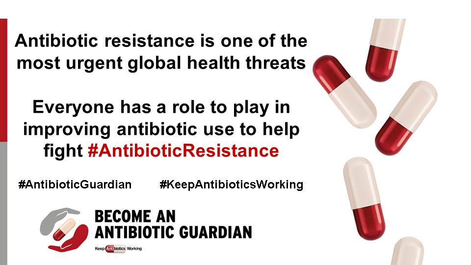 publichealthni's tweet photo. Antibiotic resistance is one of the most urgent global health threats. Everyone has a role to play in improving antibiotic use to help fight #AntibioticResistance. #AntibioticGuardian #KeepAntibioticsWorking https://t.co/8P3v7XM2x7