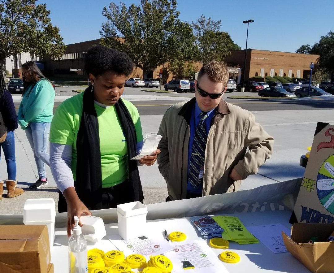 savannahstate's tweet photo. SSU and the City of #Savannah will host a #recycling day event TODAY until 3 p.m.. Bring paper, plastic, glass and cooking grease by bringing items to Tiger Arena ♻️ More: https://t.co/LdXVvNLuW8 https://t.co/vUOdb2OxCL