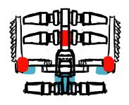  こんな感じですね地雷投射&近接格闘機としてやってます 