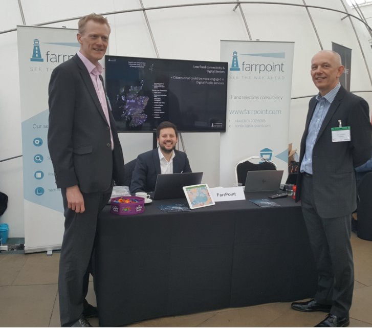 farrpoint's tweet photo. We are proud sponsors @SocScot today, where we are showcasing our new #Connectivitylab sharing insight and story maps. Come see us at the stand @RP_FarrPoint https://t.co/BHKE46LTW1
