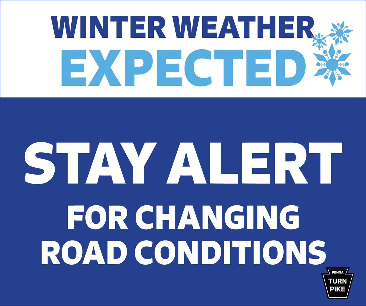 PA_Turnpike's tweet photo. Be #snowsmart while driving by: accelerating/decelerating slowly, driving slow, leaving space between you & car in front of you & headlights on.
Stay up to date with #PATurnpike road conditions through our travel conditions map: https://t.co/RCAIeQ6HDa & @PATurnpikeAlert https://t.co/7BbG6V3SGw