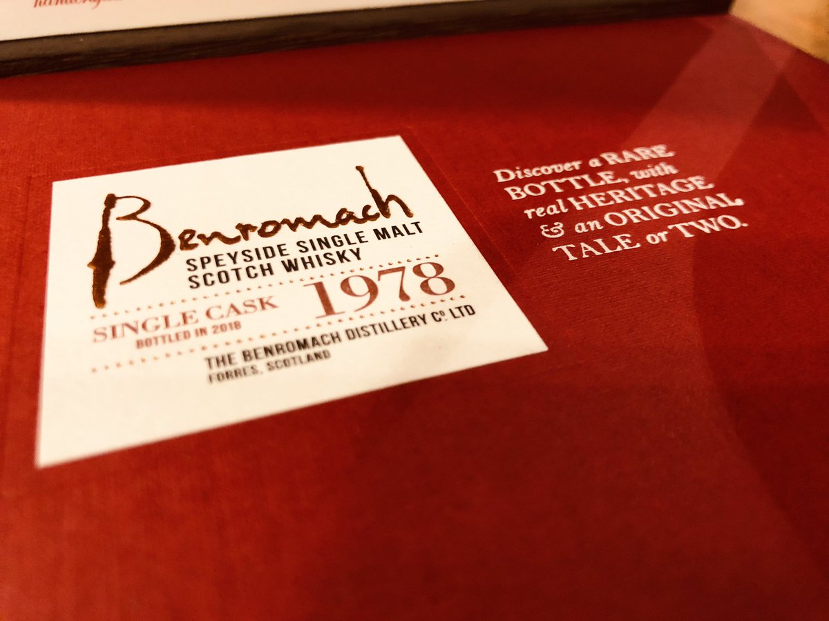 Happy us! The new <a href="/Benromach/">Benromach</a> 40yo 1978 just arrived! Now available at dramtime.nl/Benromach-40-y… #dramtime #benromach #1978vintage
