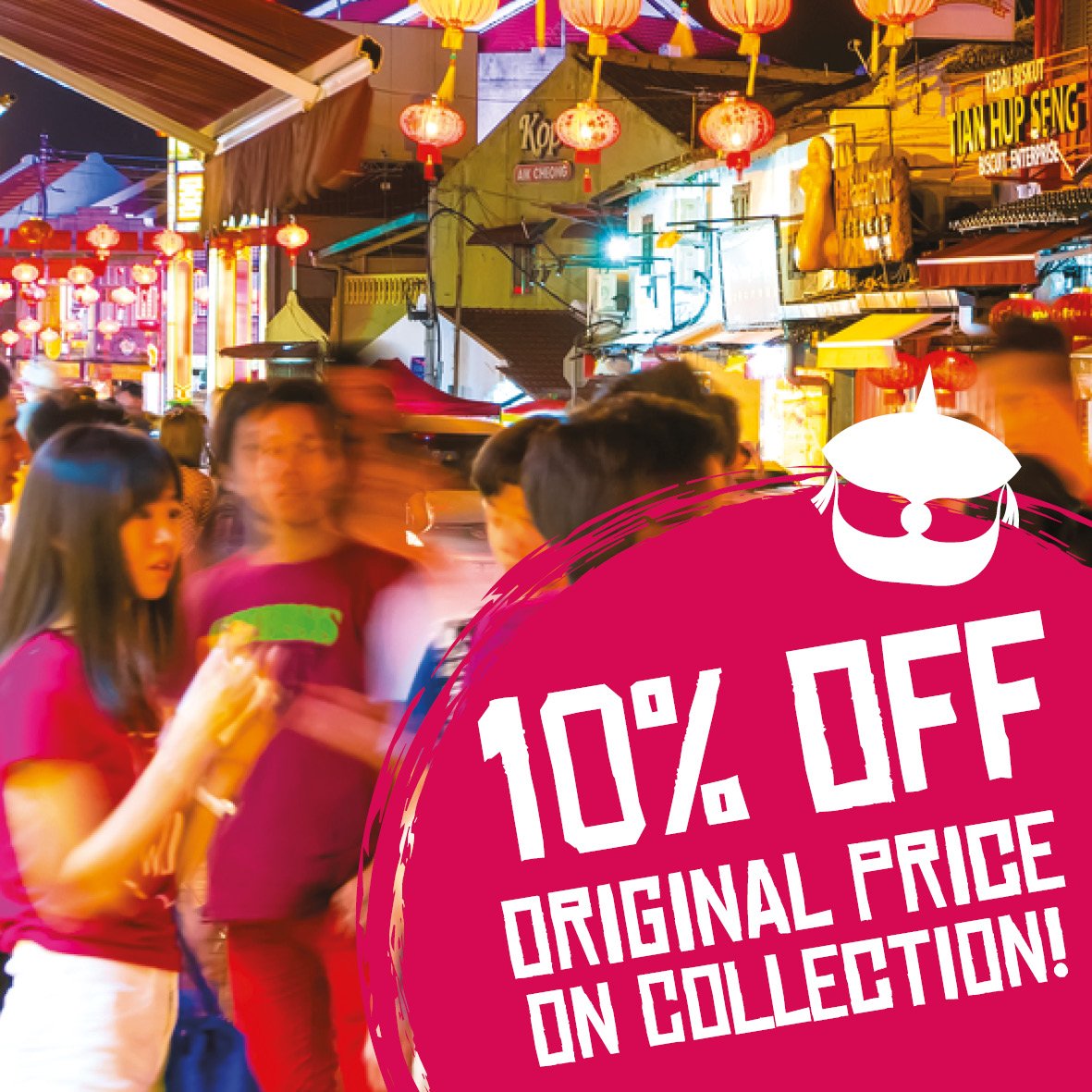 We offer a 10% discount on takeaway 😊