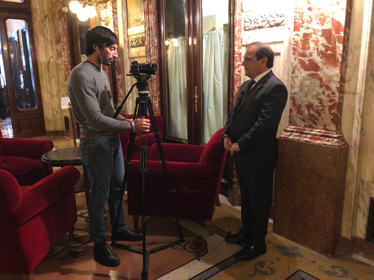 FNOMCeO's tweet photo. Il Presidente FNOMCeO @anell_f intervistato durante le celebrazioni per i 40 anni del #SSN #40anniSSN https://t.co/pFvmCR5Q2E
