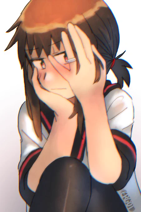 「あんまり見ないでよ…」
#吹雪進水日 