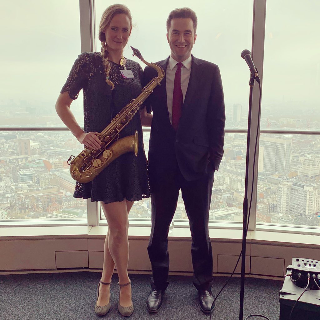 peterbjazz's tweet photo. The room is spinning here at the revolving top of the @bttowerlondon what a great place to sing jazz 🎷🎤🎵 https://t.co/Ucs7rrhECp