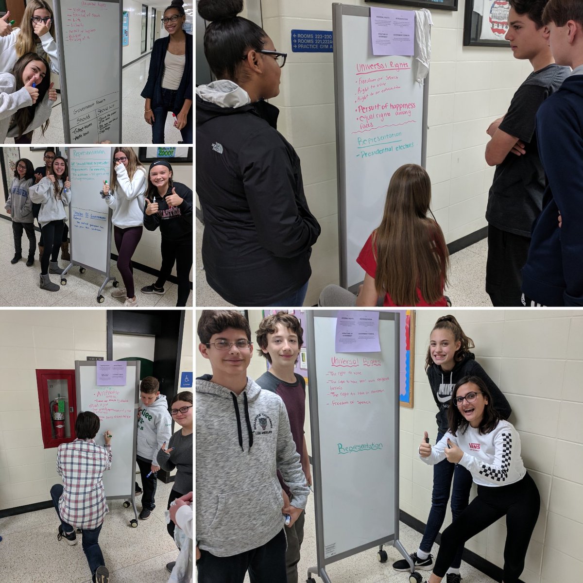 ZybrandsMcGee's tweet photo. 8th graders collaborating to brainstorm and design their ideal government #USHistory #McGeeSocialStudies #ThinkingInterdependently @WeAreMcGee https://t.co/SHDaPgsjDn