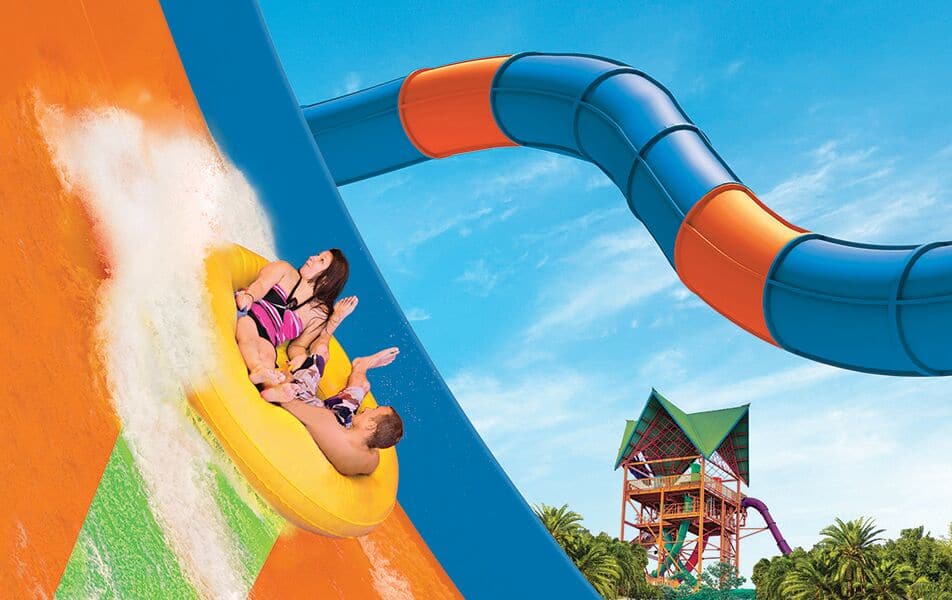 SeaWorld's tweet photo. KareKare Curl is coming to #AquaticaOrlando in 2019! This new ride features a vertical wave wall that will leave you with a feeling of weightlessness! Check out a preview of this new attraction from our partners @ProSlideTech. #IAAPA100 #IAE2018 #IAAPA2018 https://t.co/wPYOfSUXIE