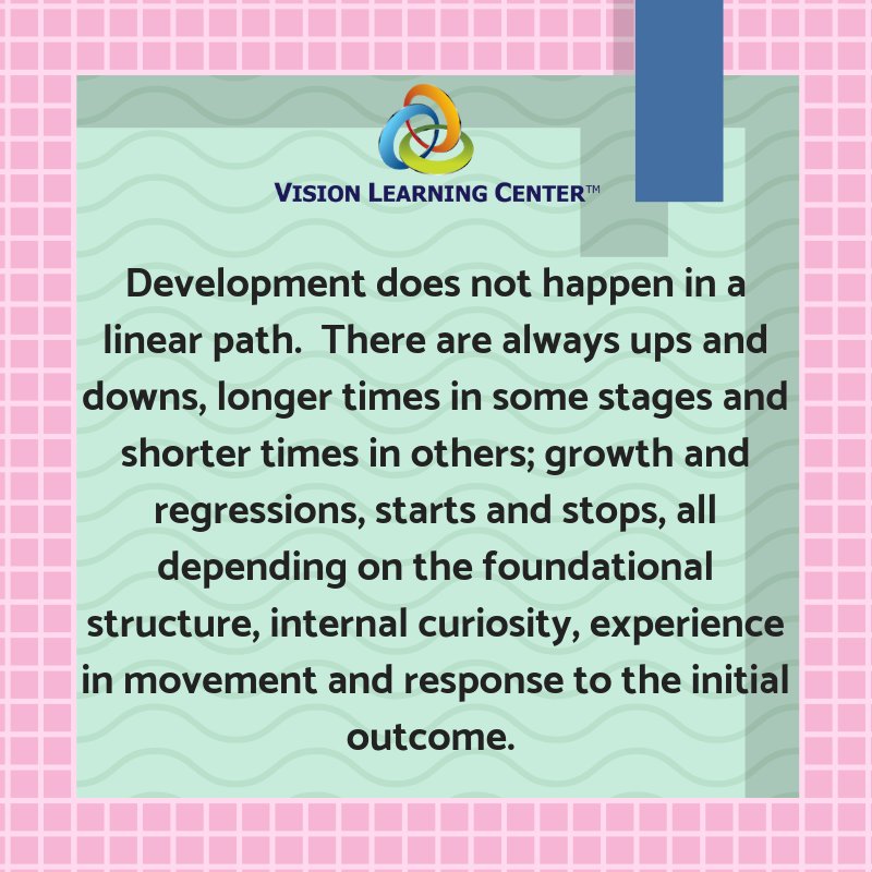 vlcchampions's tweet photo. Development does not happen in a straight line.  Neither does treatment for visual disorders.  Come see us today for your specialized vision therapy journey!  #vlcchampions #visiontherapyworks #developmentaloptometry #speicalneedsoptometry #earlyintervention https://t.co/EXVyamhzw5