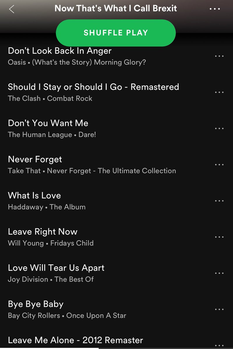 paddypower's tweet image. Shout out to whoever made the Spotify playlist ‘Now That’s What I Call Brexit’. #BrexitChaos