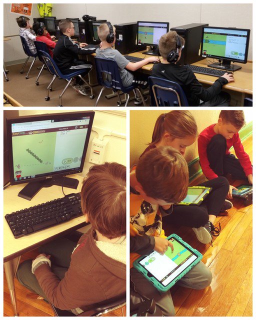 RachelLearning's tweet photo. I love seeing @Nederland_ISD students having fun #coding during the @learningdotcom #codeathon2018! @Teach0285 #nednews #edtech #digitalliteracy https://t.co/vZOq1Ipzcw