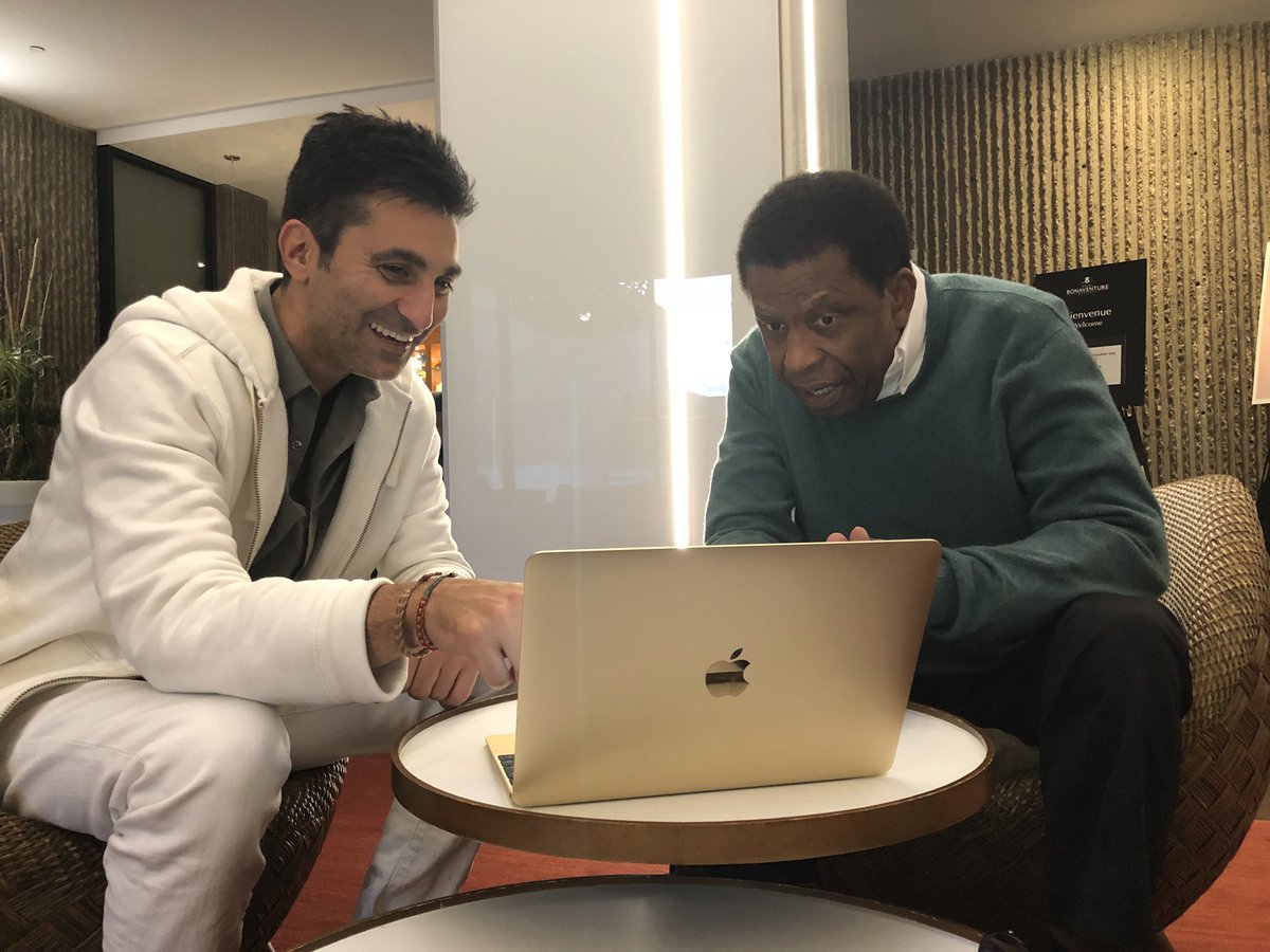 EmmanuelKherad's tweet photo. On prépare La Librairie Francophone depuis @salonlivremtl au #Canada avec Dany Laferrière co-présentateur. Animation à 2 pour la 1ère fois dans l’histoire de #LLF Enregistrement à 16h30 place Bonaventure @iciradiocanada @icircpremiere @Les_MFP @EditionsGrasset @EditionsBoreal https://t.co/LJJH4jVwsG
