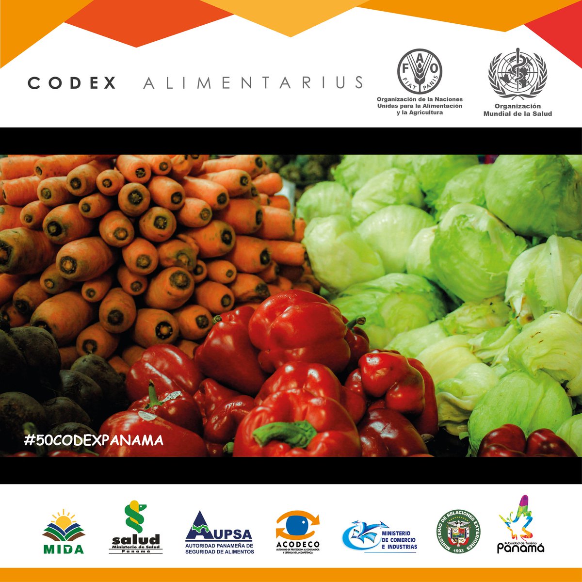 MAPACalidad's tweet photo. El Codex Alimentarius contribuye a través de sus normas, directrices y códigos de prácticas alimentarias internacionales, a la inocuidad, la calidad y la equidad en el comercio internacional de alimentos @FAOWHOCodex #50CodexAlimentarius #HigienedeAlimentos #CCFH50 @AUPSA_PANAMA https://t.co/oYm1WPlcod
