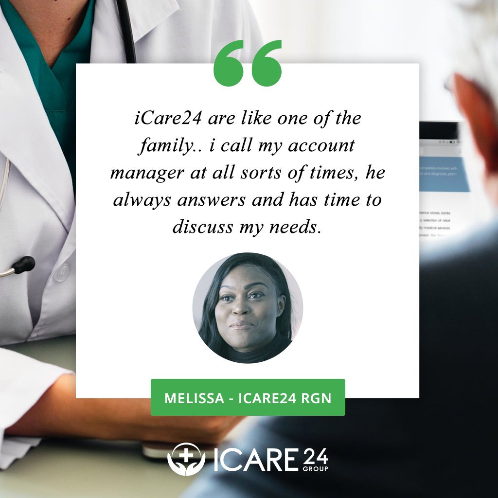iCare24Group's tweet photo. We ❤️Our Nurses! Lovely words from Melissa, but being available 24/7 is just part of what we do, find more: https://t.co/mbLN7rhE9B
#iCare24 #RecruitmentAgency #NursingShifts #NursingJobs #JobShifts https://t.co/DsK7SHiJ8r