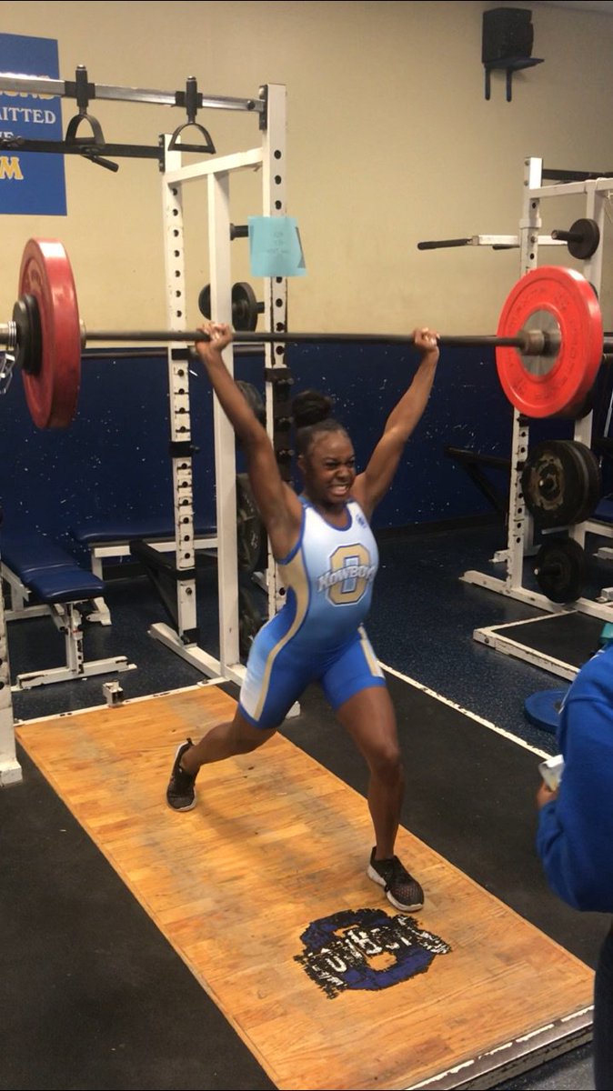 Female athlete of the month Nov: Jaeda Ray: @Jaerayy is balancing cheer and weightlifting and still improving her lifts every week. She has clean and jerked 155lbs. Is stellar student, with a positive uplifting personality! Congrats #AthleteoftheMonth #Kowboys