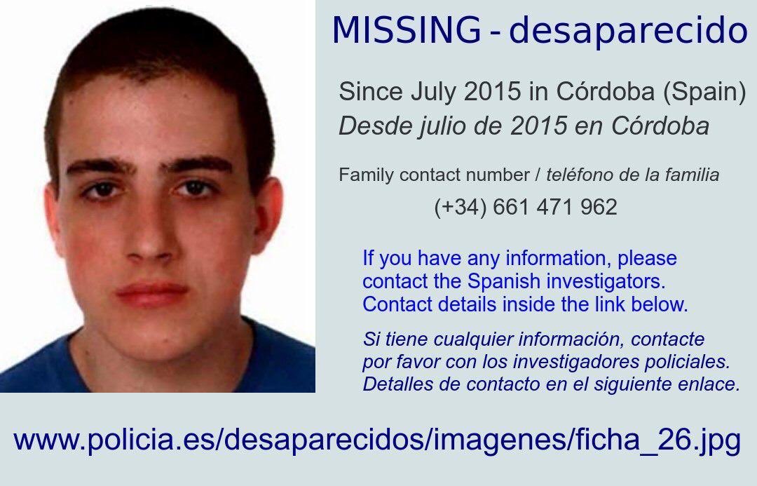 nosfaltaPACO1's tweet photo. “HASTA ENCONTRARTE” Hijo mio, nunca vamos a dejar de buscarte. PACO esta #desaparecido 40 meses. #buscandoapacomolina Toda informacion del caso Fotos Enlaces las teneis AQUI👇👇
https://t.co/gZs78qrb1u 👈ayúdanos a difundir. #OTDirecto4NOV #22otravez https://t.co/yQArUmiKrB