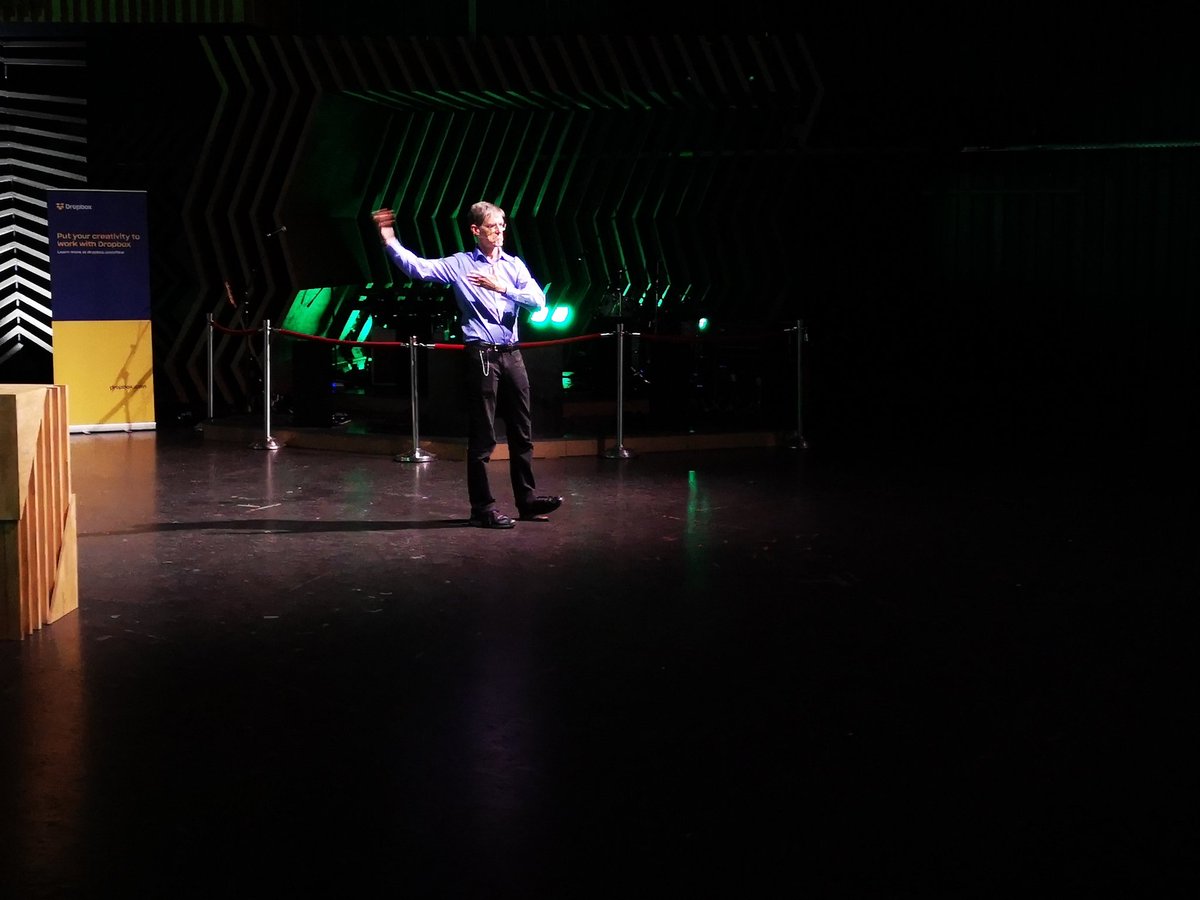 krautpleaser's tweet photo. Sean Stewart, chief storyteller and Creative Director of @magicleap speaking at @vrnowcon When goats get kidnapped by aliens in Mixed Reality. #VRNowCon #MTCon18 https://t.co/gPSe4drROA