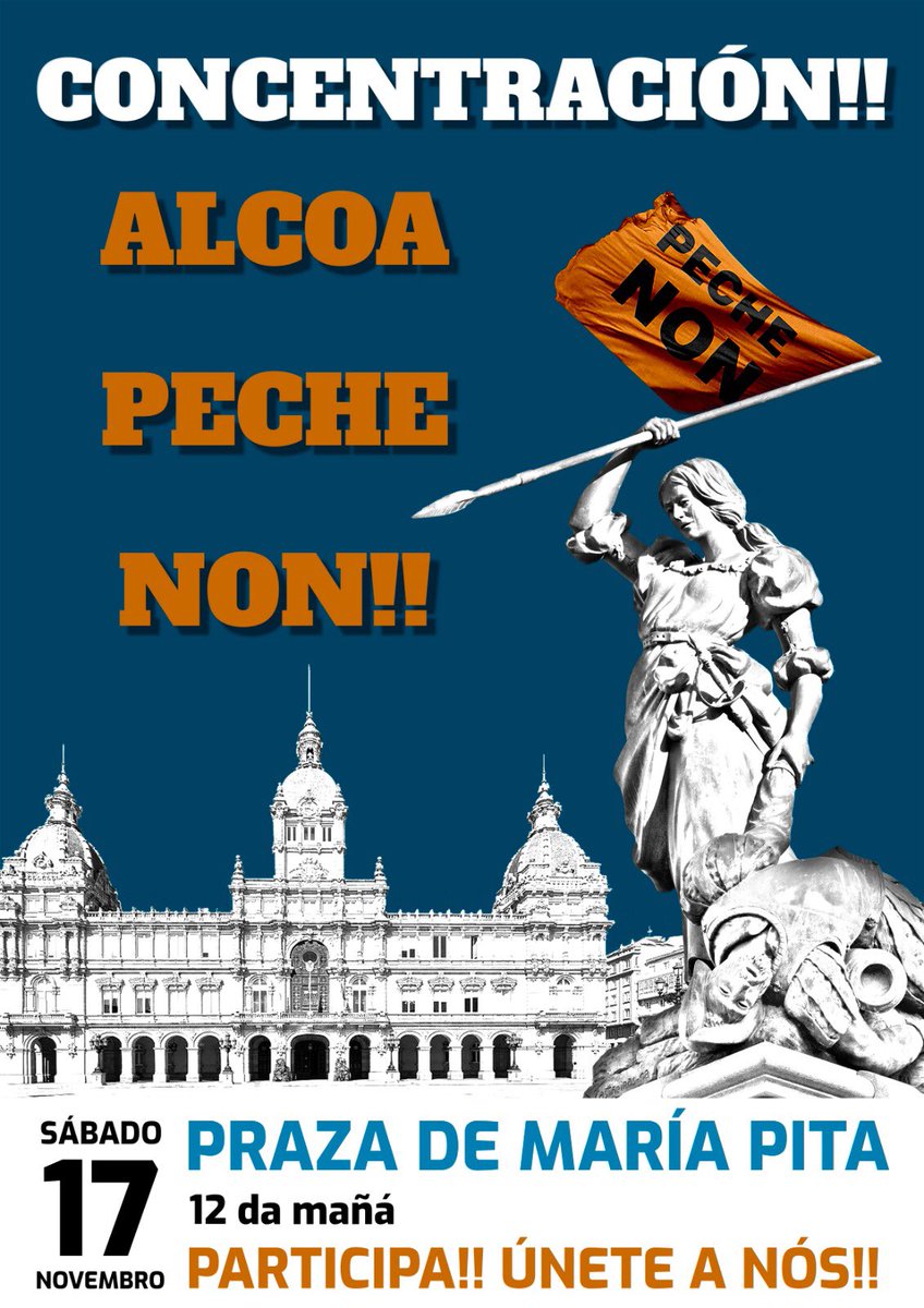 xatouri's tweet photo. ALCOA NON SE PECHA!! Moito ánimo a todas as familias. Eu vou o sábado... Vide! https://t.co/OSPAdhZAtT