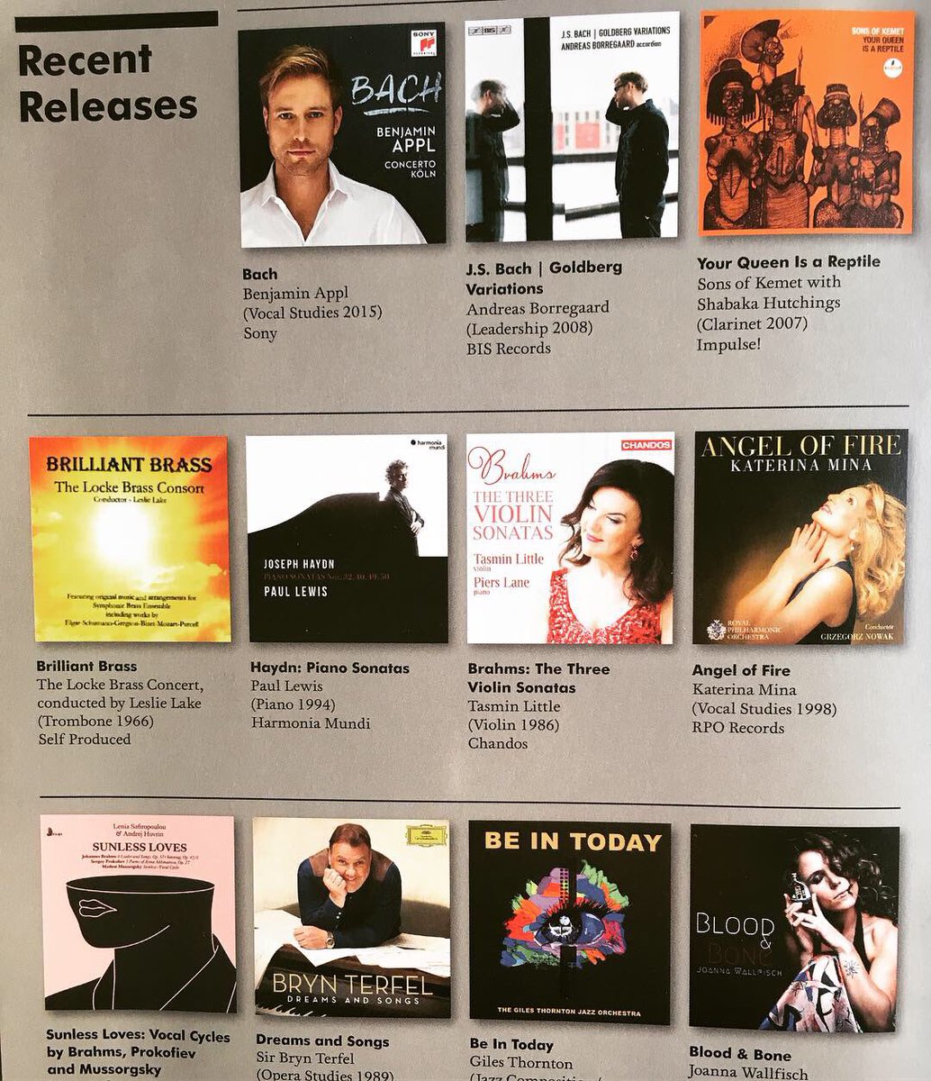KaterinaMina1's tweet photo. So happy 2 c my debut album “Angel of Fire” w the @rpoonline advertised in the @guildhallschool’s magazine “PLAY” alongside albums of Terfel, Little, Lewis... #AngelofFire received awesome reviews in the press & on Amazon & will make the perfect Xmas gift!! Go ahead & order it!! https://t.co/AUTb4cTc41