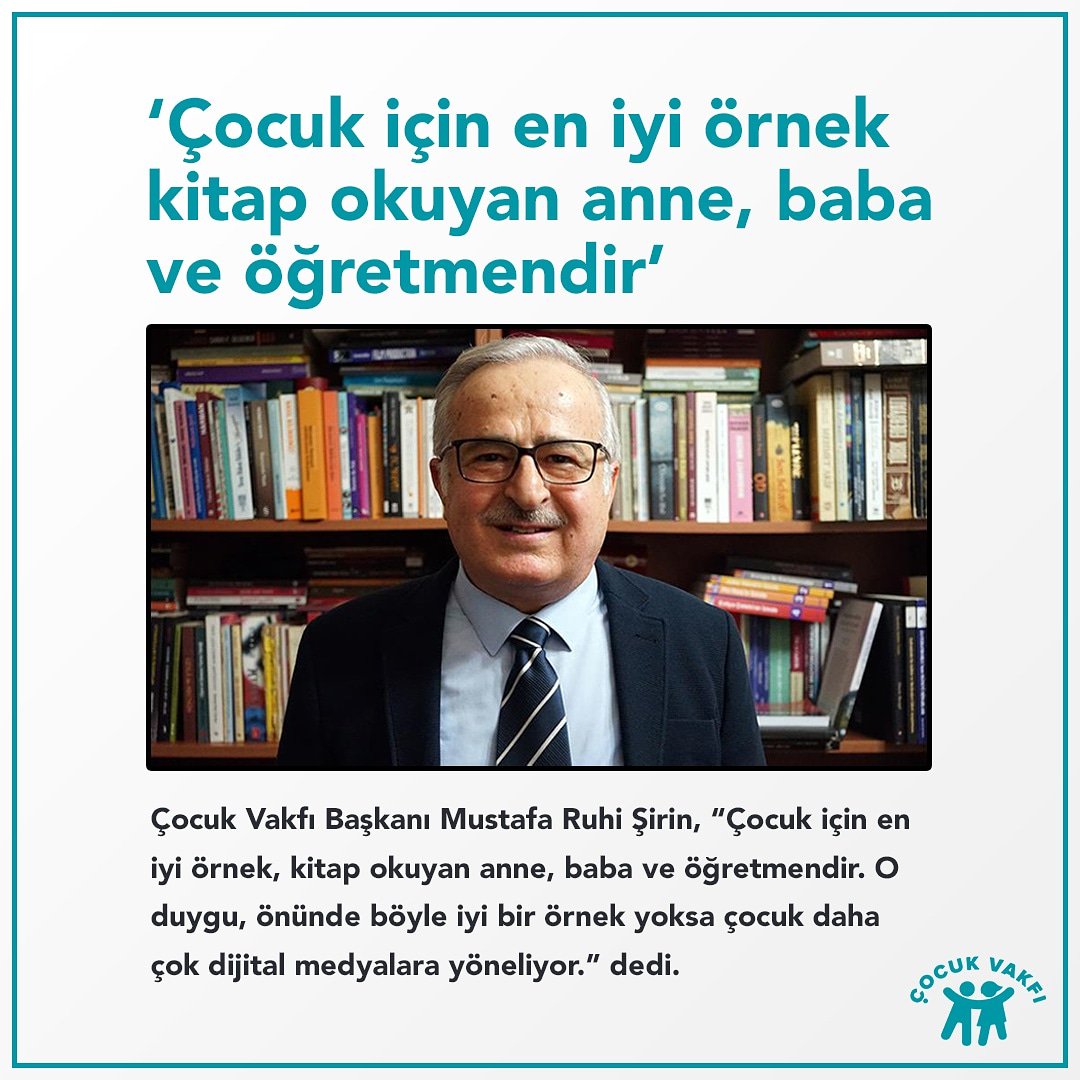 Dünya Çocuk Kitapları Haftası Nedeniyle Söyleşi/ Mustafa Ruhi Şirin "Çocuk İçin En İyi Örnek Kitap Okuyan Anne, Baba ve Öğretmendir."
Detaylar linktedir. 
aa.com.tr/tr/kultur-sana…