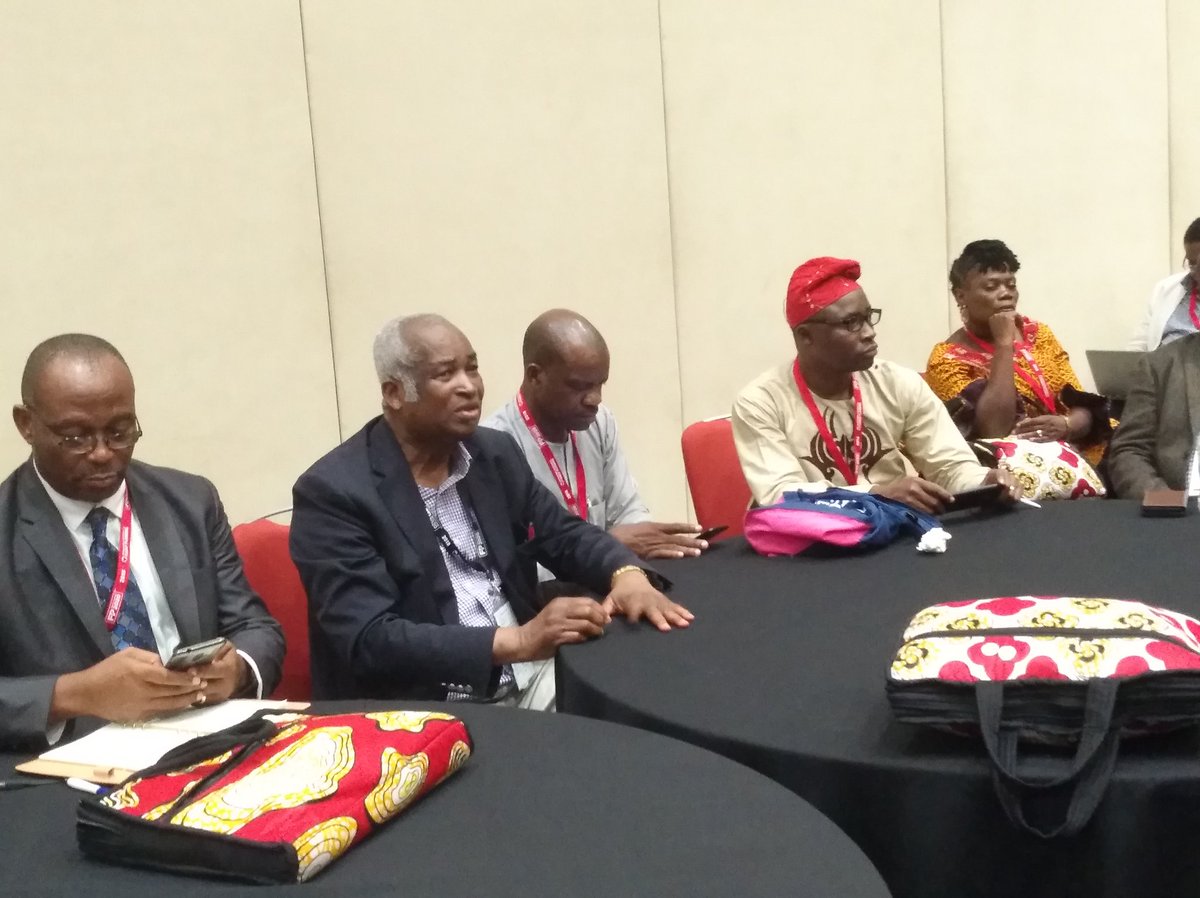 Eniolami13's tweet photo. The distinguished Professor @PLadipo addressing the Nigerian delegates post #ICFP2018 @ARFHng https://t.co/clSHDtTSCg